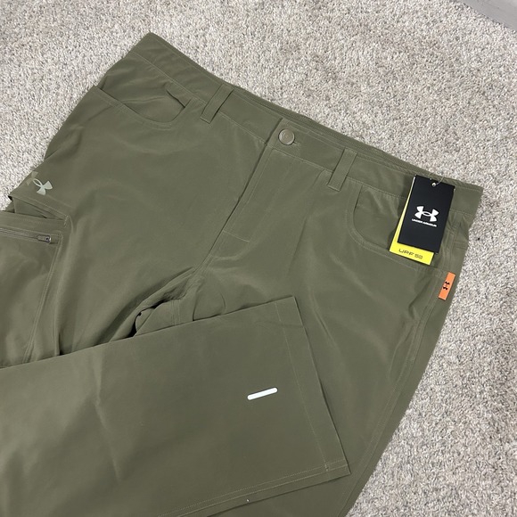Under Armour UA Trek Flex Outdoor Pants Mens 40X34 Tactical Green New with Tags